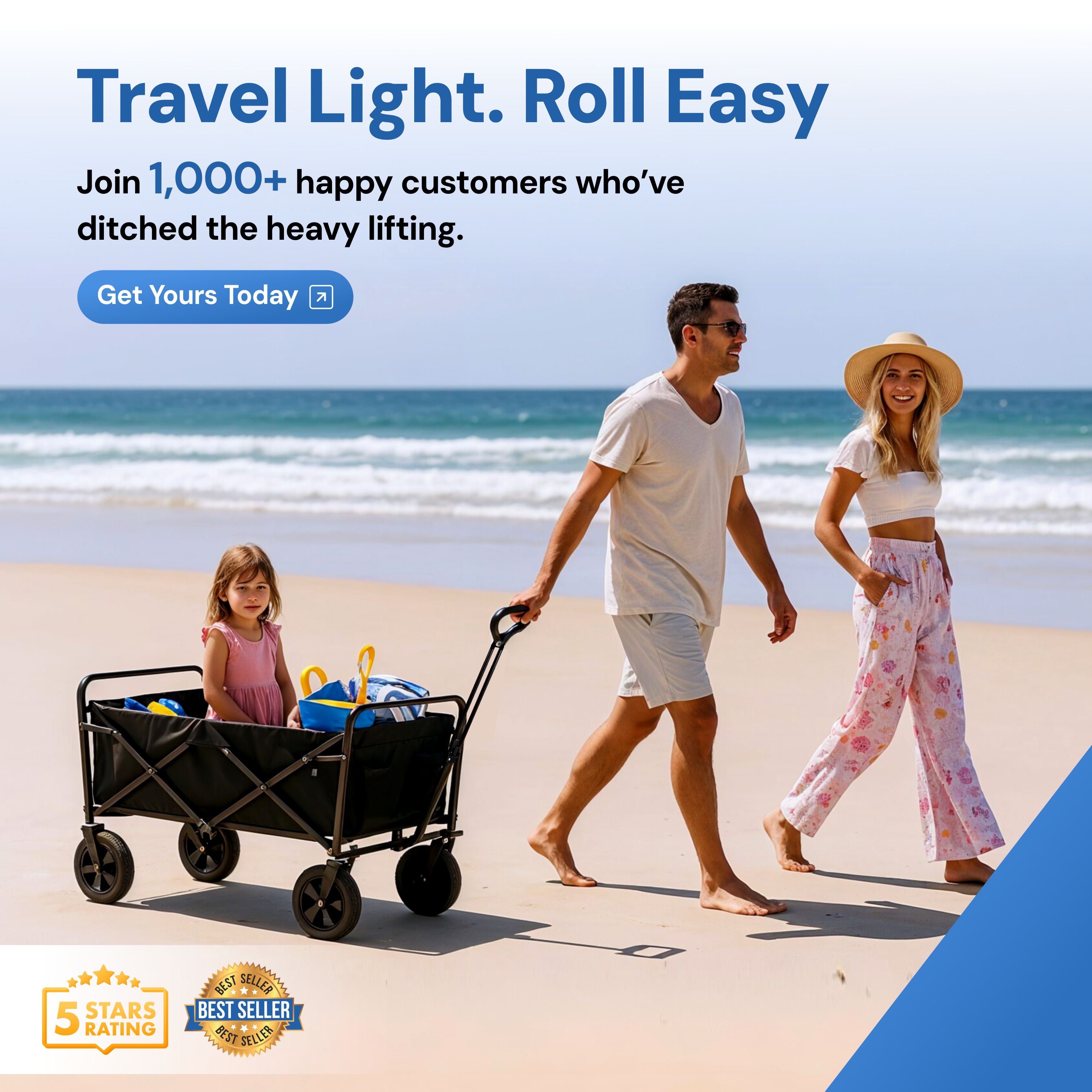 Folding Beach Trolley | 100L